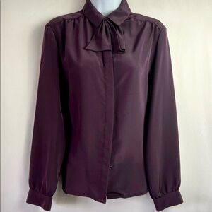 Pendleton country sophistocates button down plum blouse sz8